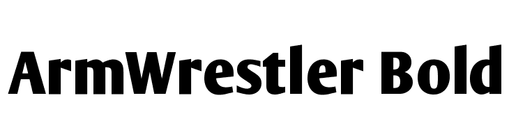 ArmWrestler Bold Font