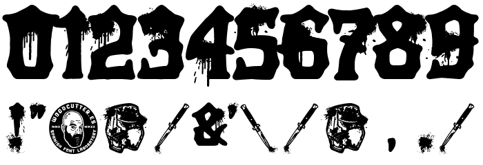 Arma Blanca BCN Font OTHER CHARS