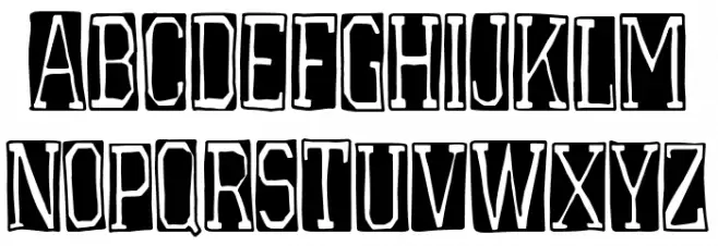 Armadillo College Font LOWERCASE