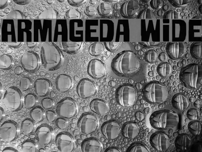 Armageda Wide Font examples