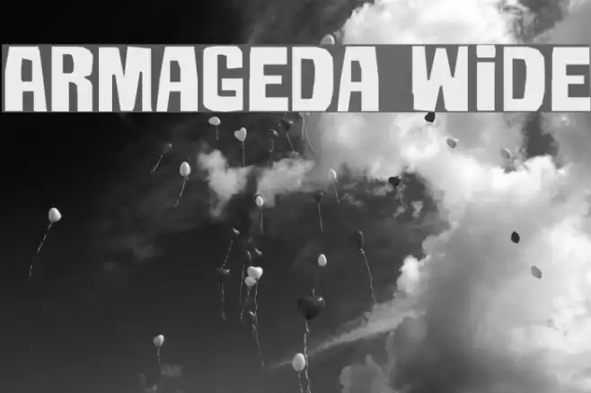 Armageda Wide Font examples