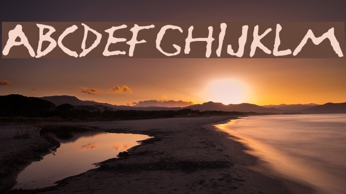Armageddon Font examples