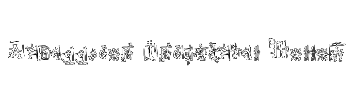 Armaggedon Industrial Hollow Font
