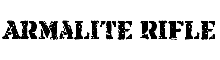 Armalite Rifle Font