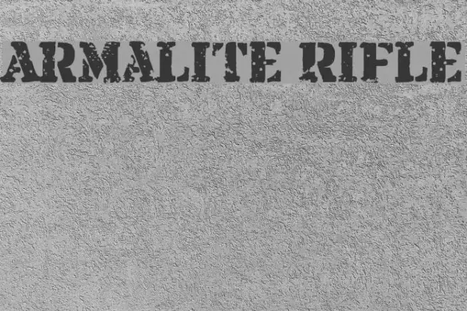 Armalite Rifle Example 1