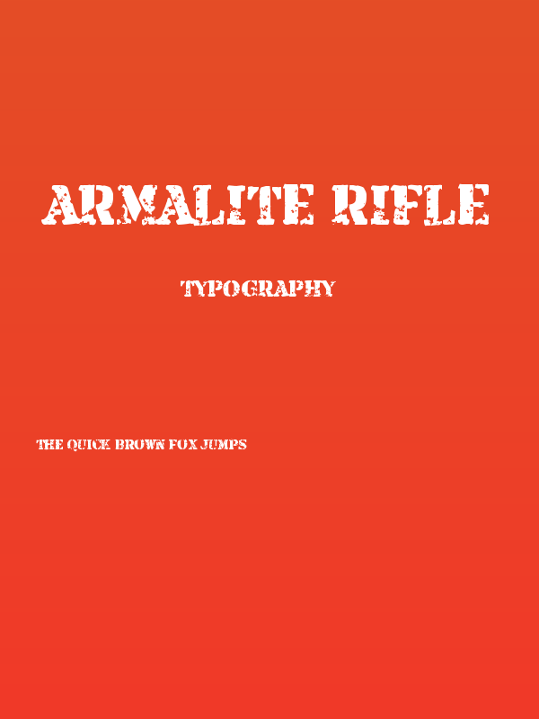 Armalite Rifle Poster
