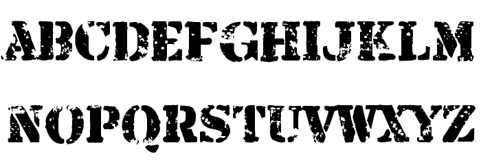 Armalite Rifle Font LOWERCASE