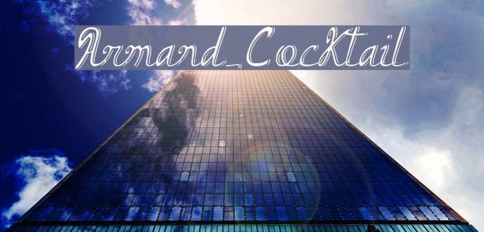 Armand_Cocktail Font examples