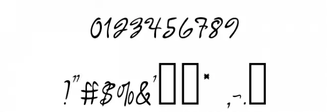 Armand_Extra Font OTHER CHARS