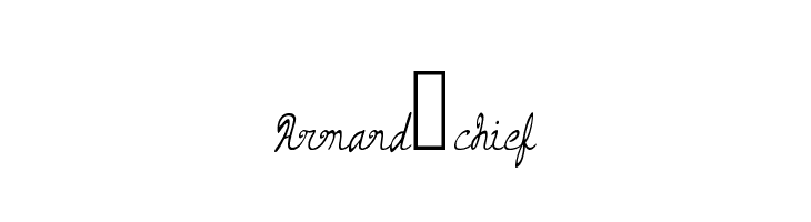 Armand_chief  नि: शुल्क फ़ॉन्ट्स डाउनलोड