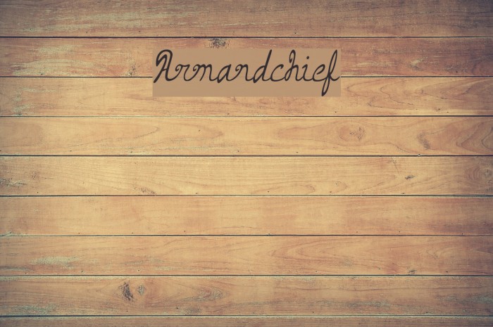 Armand_chief Font examples