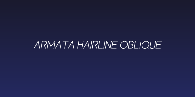 Armata Hairline Oblique Social Header