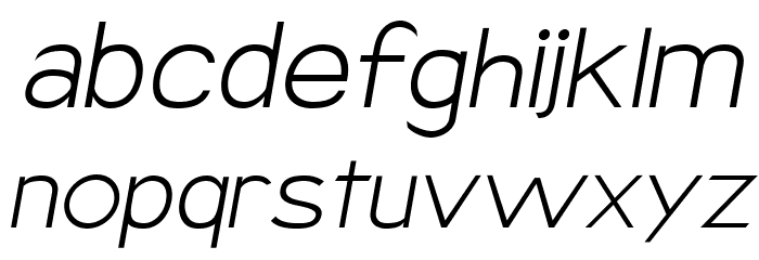 Armata Hairline Oblique Font Litere mici