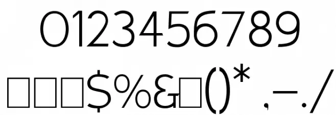 Armata Hairline Font OTHER CHARS