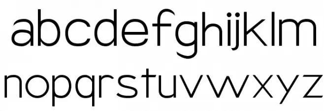 Armata Hairline Caratteri MINUSCOLO