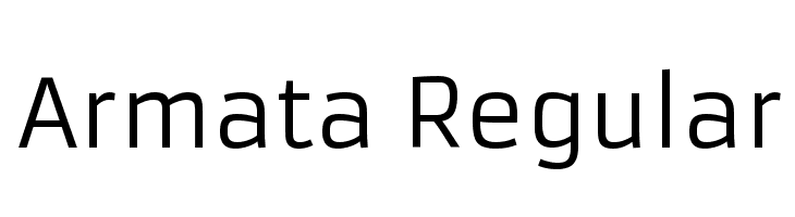 Armata Regular Font
