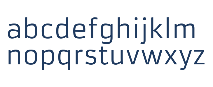 Armata-Regular Lowercase