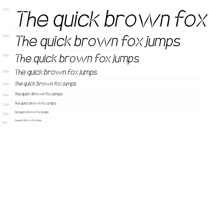 Armata Saber Regular Italic Waterfall