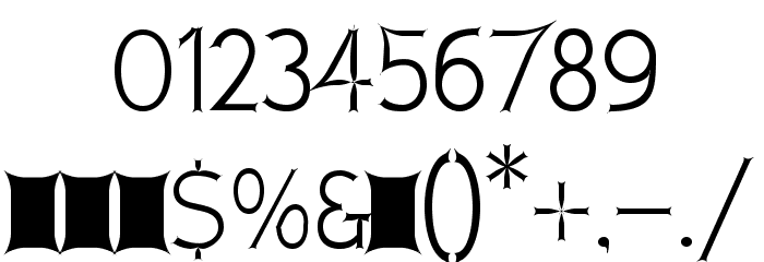 Armata Saber Regular Font OTHER CHARS
