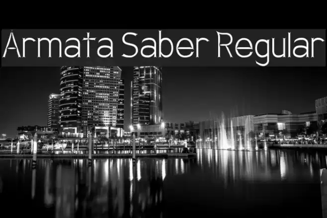 Armata Saber Regular Polices examples