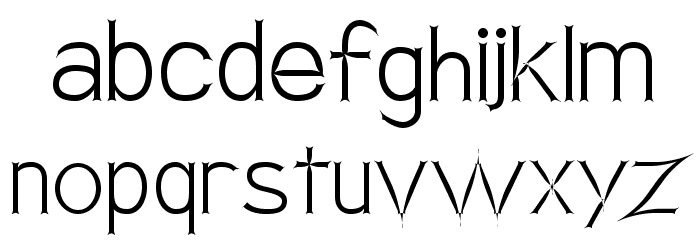 Armata Saber Regular Font LOWERCASE