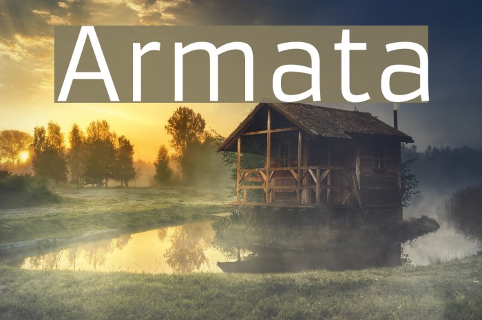 Armata Font examples