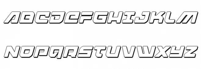 Armed Lightning 3D Italic Fuentes MAYÚSCULAS