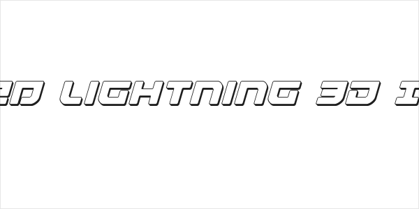 Armed Lightning 3D Italic Logo