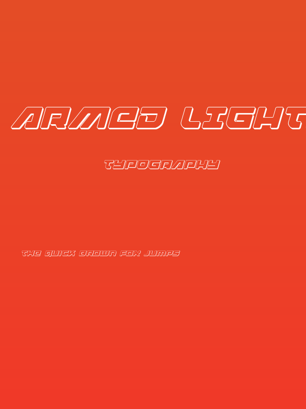 Armed Lightning 3D Italic Poster