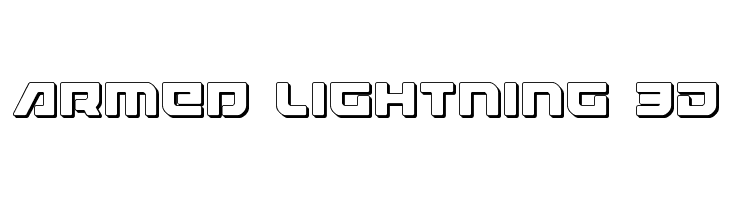 Armed Lightning 3D  Descarca Fonturi Gratis