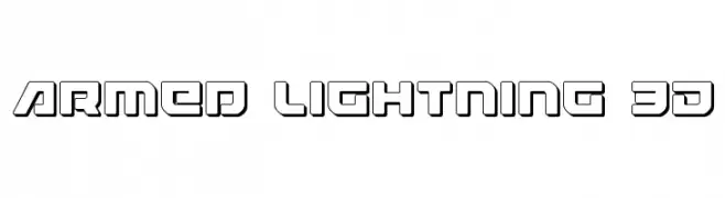 Armed Lightning 3D  font caratteri gratis