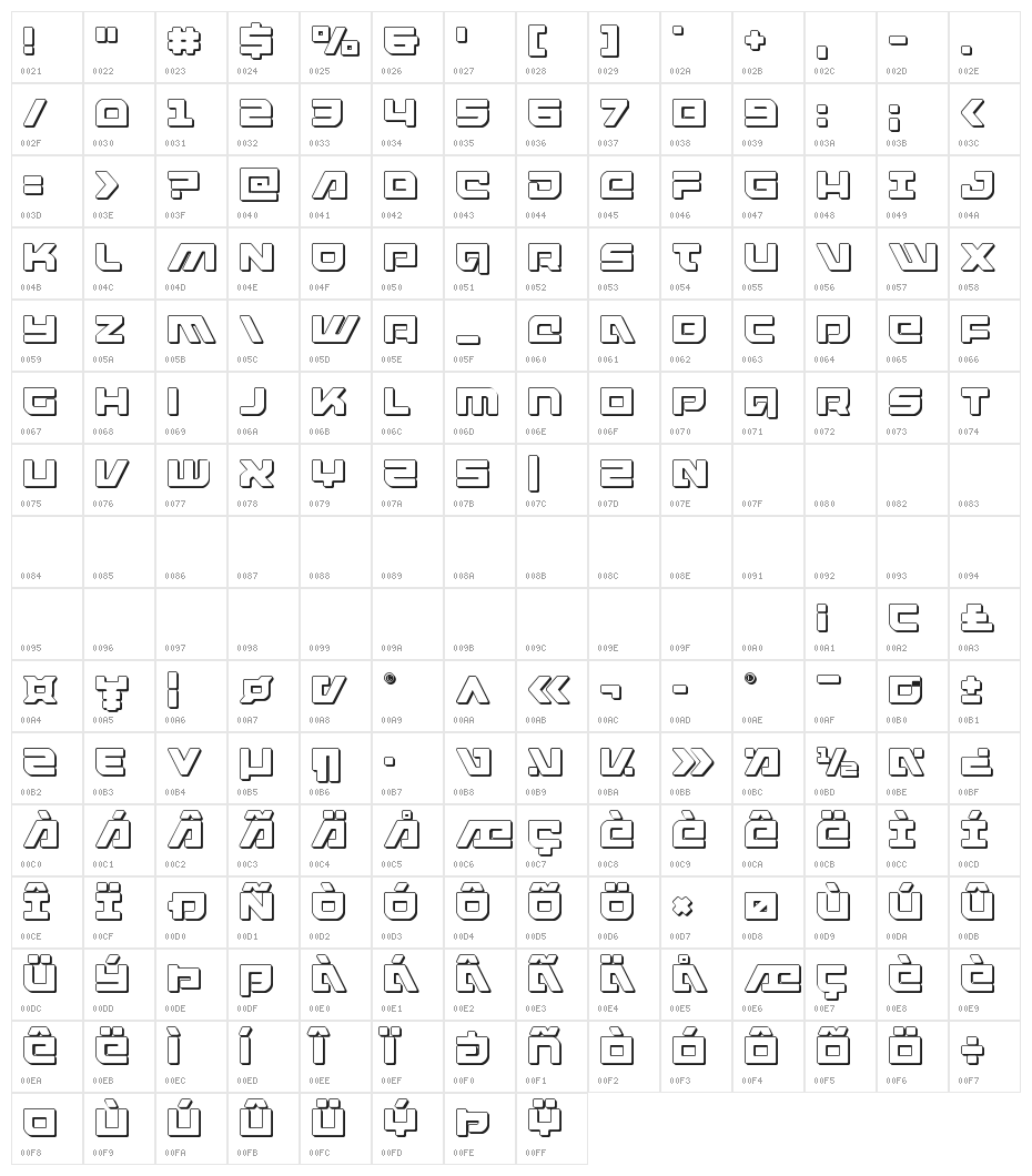 Armed Lightning 3D Character Map