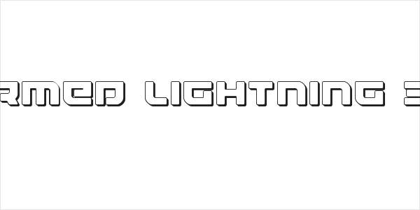 Armed Lightning 3D Logo