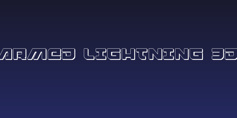 Armed Lightning 3D Social Header