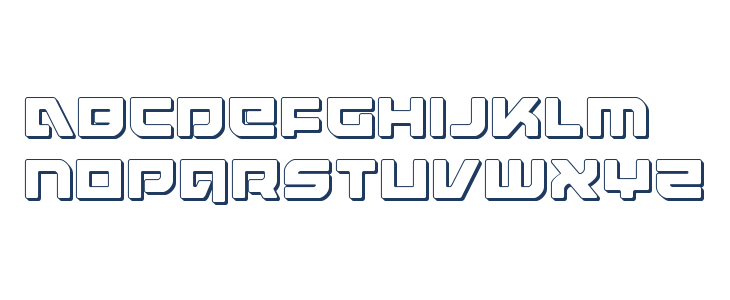 Armed Lightning 3D Lowercase