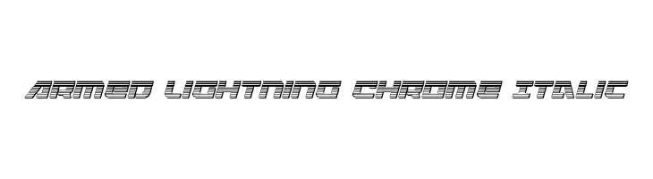 Armed Lightning Chrome Italic  免费字体下载