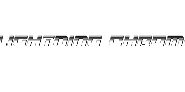 Armed Lightning Chrome Italic Logo