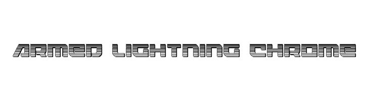 Armed Lightning Chrome  Frei Schriftart Herunterladen