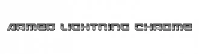 Armed Lightning Chrome  Frei Schriftart Herunterladen