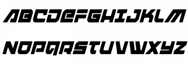 Armed Lightning Condensed Italic Fuentes MAYÚSCULAS