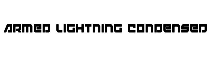 Armed Lightning Condensed  les polices de caractères gratuit tlcharger
