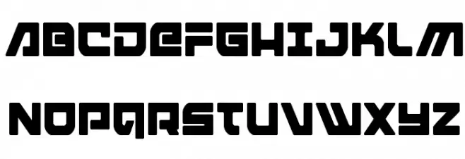 Armed Lightning Condensed 字体 大写