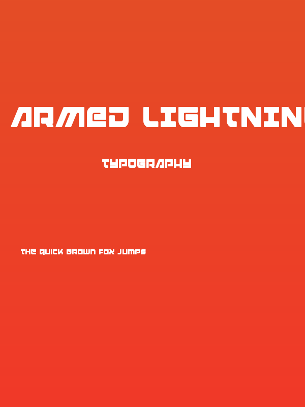 Armed Lightning Condensed Poster