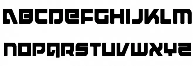 Armed Lightning Condensed Font LOWERCASE