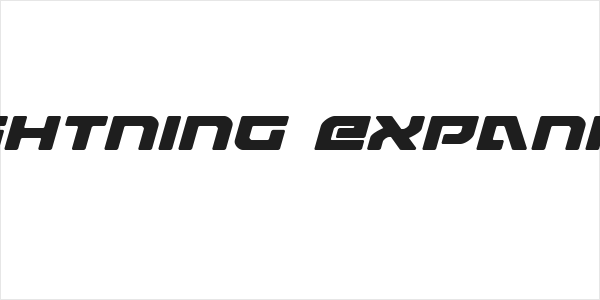 Armed Lightning Expanded Italic Logo