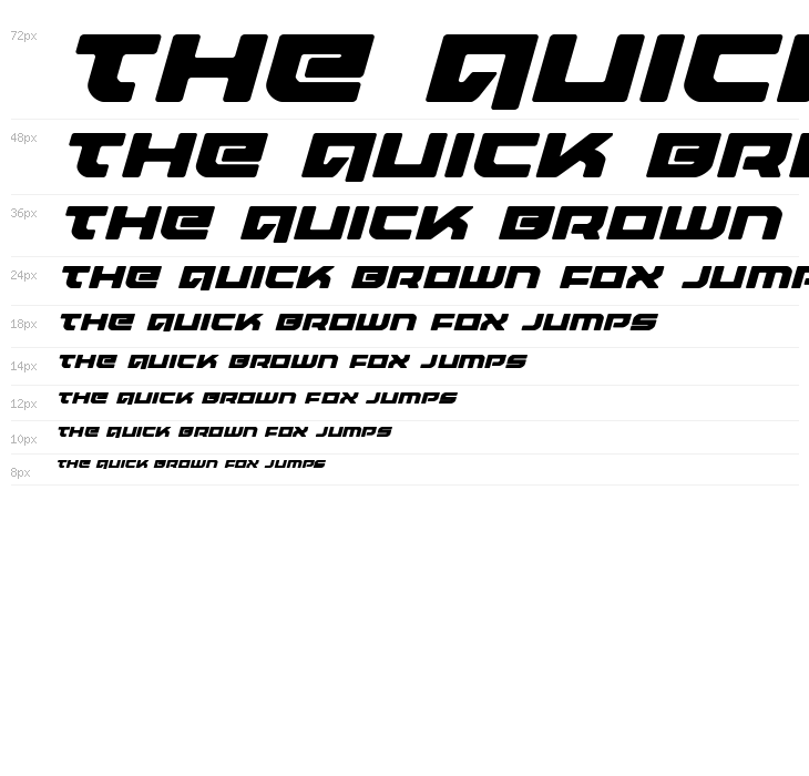 Armed Lightning Expanded Italic Waterfall