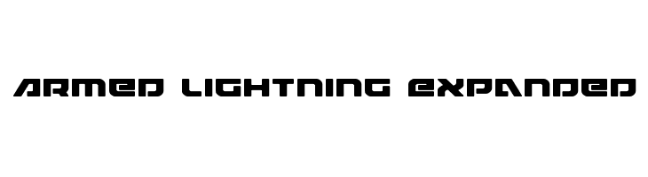 Armed Lightning Expanded  Скачать бесплатные шрифты