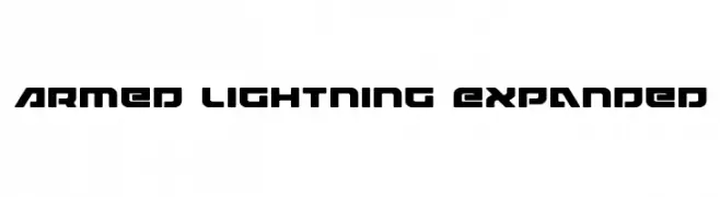 Armed Lightning Expanded  font caratteri gratis