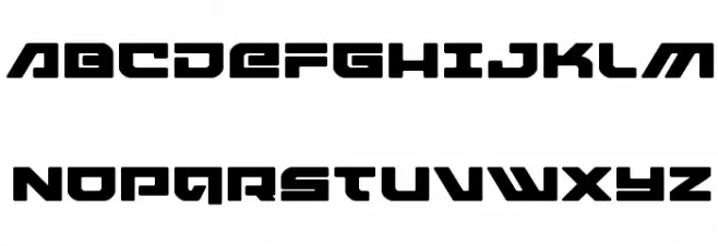 Armed Lightning Expanded Font Litere mari