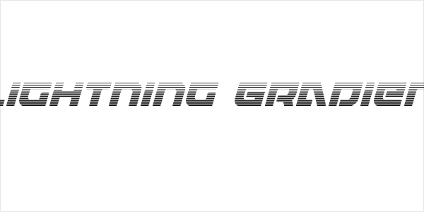 Armed Lightning Gradient Italic Logo